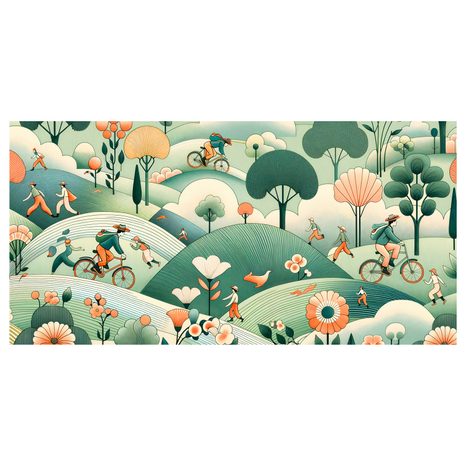 OBRAZ PROCHÁZKA A JÍZDA KRAJINOU - OBRAZY POLE A LOUKY - OBRAZY