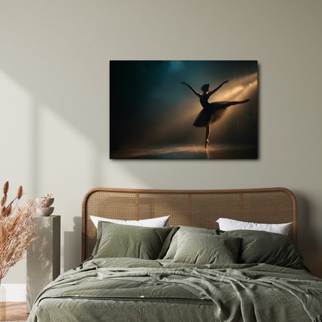 WANDBILD BALLERINA IM RAMPENLICHT - WANDBILDER FRAUEN - BILDER