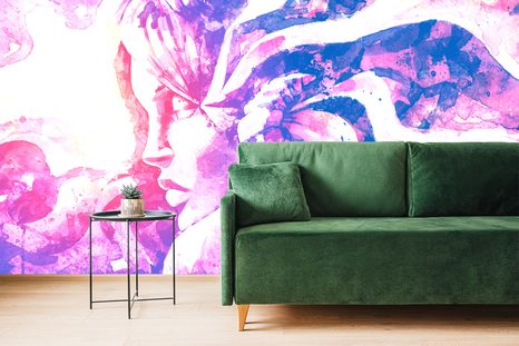 TAPETE FRAU IM FANTASY-DESIGN - FANTASY-TAPETEN - TAPETEN