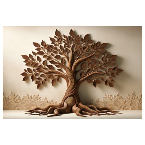 KÉP ÉLETFA LEVELEKKEL ÉS GYÖKEREKKEL - ÉLETFÁK KÉPEK - KÉPEK