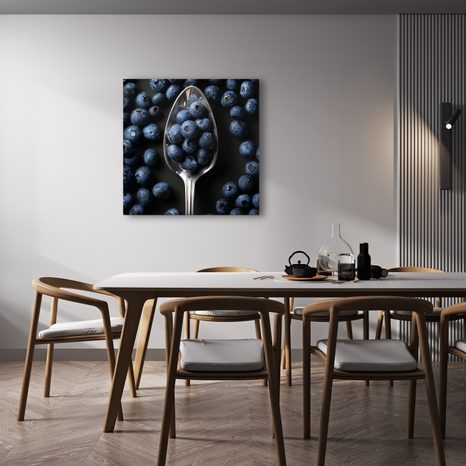 OBRAZ MODRÉ BORŮVKOVÉ OSVĚŽENÍ - OBRAZY JÍDLA A NÁPOJE - OBRAZY