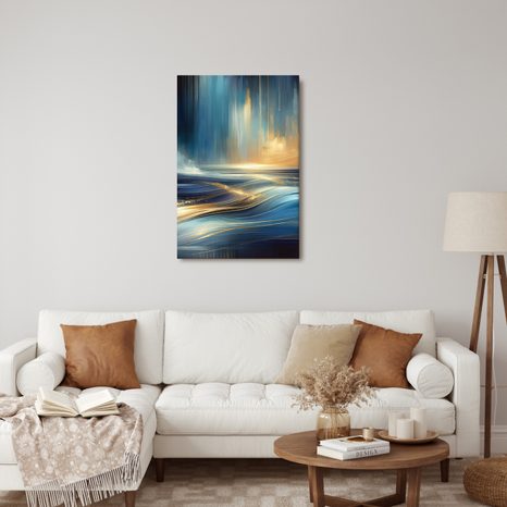 OBRAZ SLUNEČNÍ PAPRSKY NA VODNÍ HLADINĚ - OBRAZY MOŘE A PLÁŽ - OBRAZY