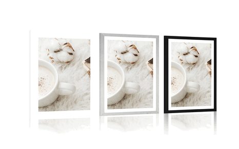 POSTER WITH MOUNT MORNING COFFEE - STILL LIFE - POSTERS