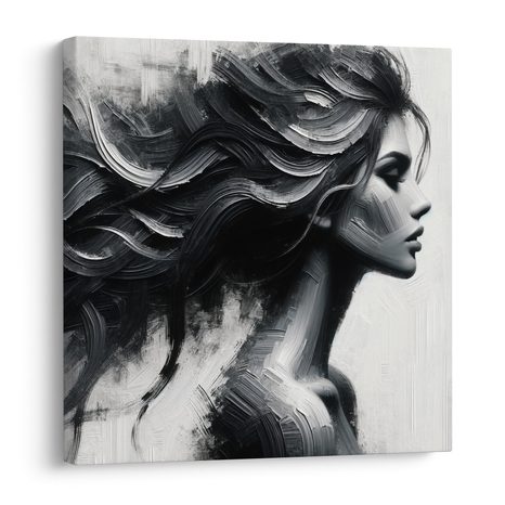 OBRAZ ELEGANCE ČERNOBÍLÉ KRÁSY - OBRAZY ŽENY - OBRAZY