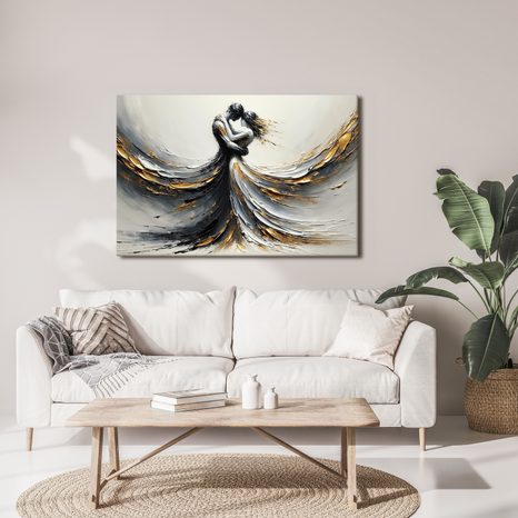 OBRAZ MILUJÍCÍ PÁR V POHYBU - OBRAZY LÁSKA - OBRAZY