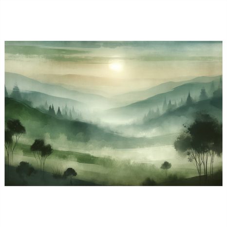 KÉP ZÖLD DOMBOLDALAK - NAPFELKELTÉT ÉS NAPNYUGTÁT ÁBRÁZOLÓ KÉPEK - KÉPEK