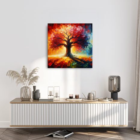 OBRAZ STROM ŽIVOTA V OHNIVÉM SVĚTLE - OBRAZY STROMY ŽIVOTA - OBRAZY