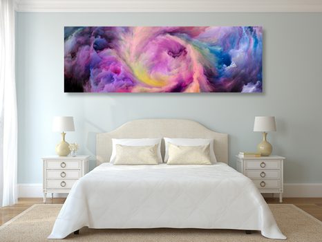 OBRAZ BAREVNÁ SPIRÁLA - ABSTRAKTNÍ OBRAZY - OBRAZY