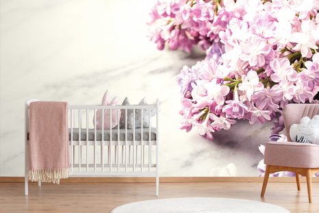 FOTOTAPETA ŠEŘÍK NA MRAMORU - TAPETY KVĚTINY - TAPETY