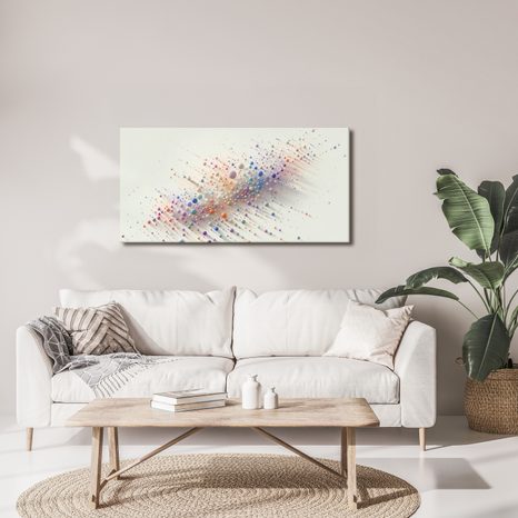 WANDBILD EXPLOSION BUNTER BLASEN AUF DER LEINWAND - WANDBILDER ABSTRAKTE FORMEN - BILDER