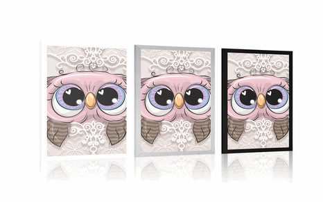 PLAKÁT ROZTOMILÁ SOVIČKA - ZVÍŘÁTKA - PLAKÁTY