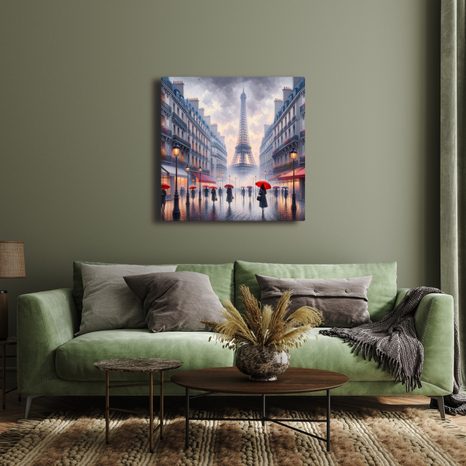 WANDBILD PARISER ROMANZE - BILDER VON PARIS - BILDER