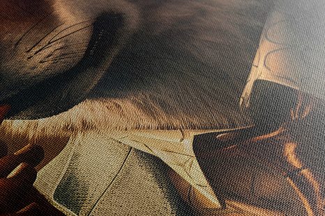 QUADRO SU TELA – GANGSTER ANIMALE LUPO - QUADRI DI GANGSTER ANIMALI - STAMPE E QUADRI