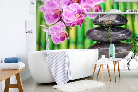 CARTA DA PARATI – GIARDINO ZEN GIAPPONESE - CARTA DA PARATI FENG SHUI - CARTA DA PARATI