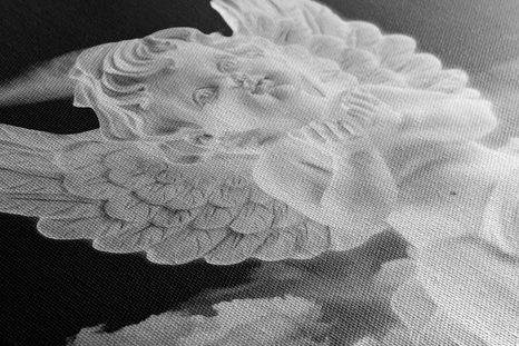 TABLOU ALB-NEGRU ÎNGERAȘ ÎNGRIJITOR PE CER - TABLOURI ALB-NEGRU - TABLOURI