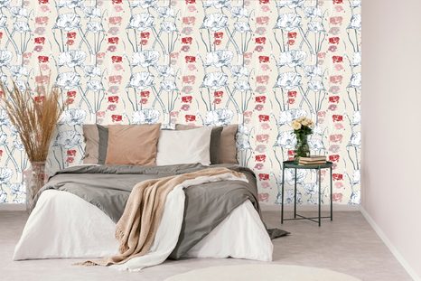 SAMOLEPILNA TAPETA LJUBEK POLJSKI MAK - SAMOLEPILNE TAPETE - TAPETE