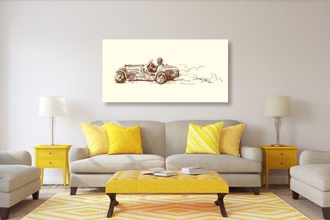 QUADRO SU TELA – AUTO DA CORSA RETRÒ - QUADRI VINTAGE E RETRÒ - STAMPE E QUADRI
