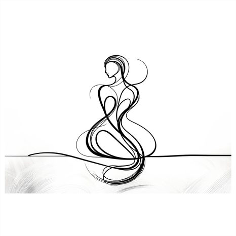 OBRAZ ELEGANTNÍ LINIE ŽENY - OBRAZY ŽENY - OBRAZY