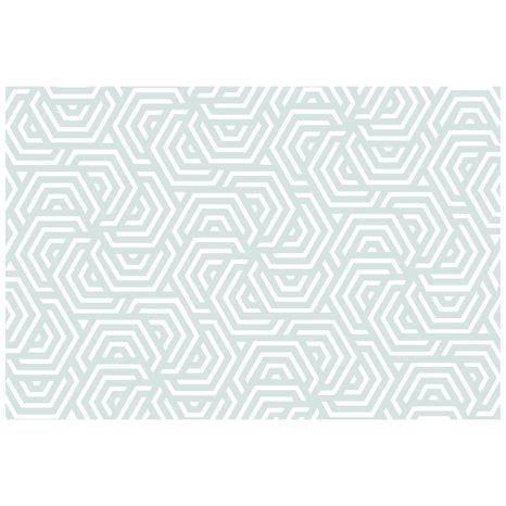 TAPETA TRENDOVÝ ŠEDO-MODRÝ VZOR - VZOROVANÉ TAPETY - TAPETY
