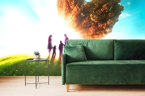 SAMOLEPÍCÍ TAPETA RODINNÉ ŠTĚSTÍ - SAMOLEPÍCÍ TAPETY - TAPETY