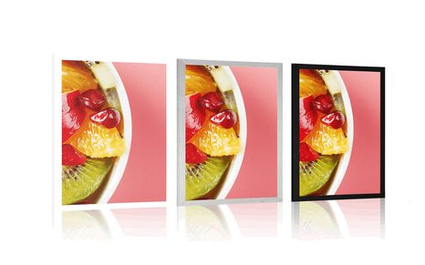 POSTER SOMMERFRUCHTSALAT - MIT KÜCHENMOTIV - POSTER