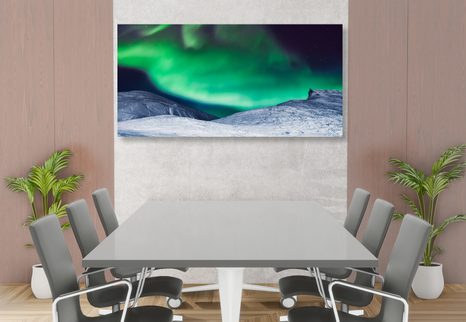 SLIKA SEVERNI SIJ NA NEBU - SLIKE NARAVE IN POKRAJINE - SLIKE