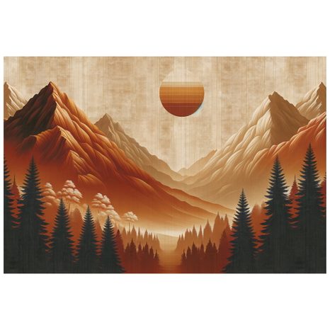 SAMOLEPÍCÍ TAPETA HŘEJIVÉ HORSKÉ PANORAMA - TAPETY HORY - TAPETY