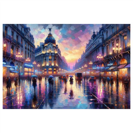 OBRAZ MALÍŘSKÝ POHLED NA VEČERNÍ PAŘÍŽ - OBRAZY PAŘÍŽ - OBRAZY