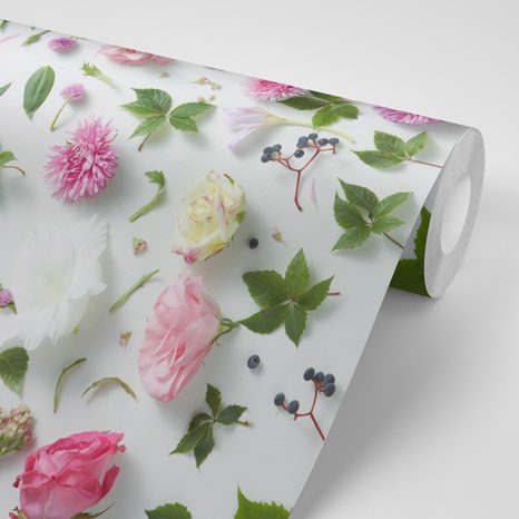SELF ADHESIVE WALLPAPER DELICATE FLORAL STILL LIFE - SELF-ADHESIVE WALLPAPERS - WALLPAPERS