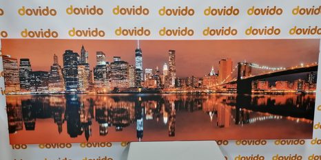 SLIKA ODSEV MANHATTANA V VODI - SLIKE MESTA - SLIKE