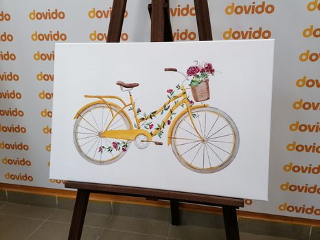 WANDBILD ILLUSTRATION EINES RETRO-FAHRRADS - VINTAGE- UND RETRO-BILDER - BILDER