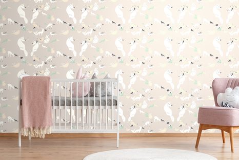 SAMOLEPILNA TAPETA SOŽITJE GOZDNIH ŽIVALI - SAMOLEPILNE TAPETE - TAPETE