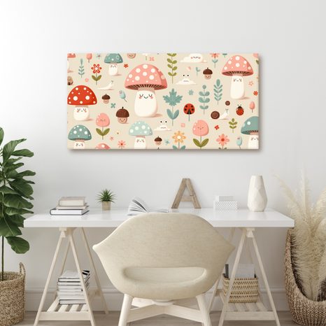 OBRAZ LESNÍ POHÁDKA S HŘÍBKY - CHILDRENS PICTURES - PICTURES