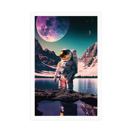 POSZTER ŰRHAJÓS AZ ISMERETLEN BOLYGÓ FELSZÍNÉN. - ŰRHAJÓSOK - POSZTEREK