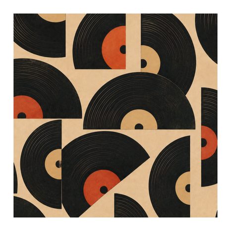WANDBILD MUSIKALISCHE RETRO-SYMPHONIE - MUSIKBILDER - BILDER