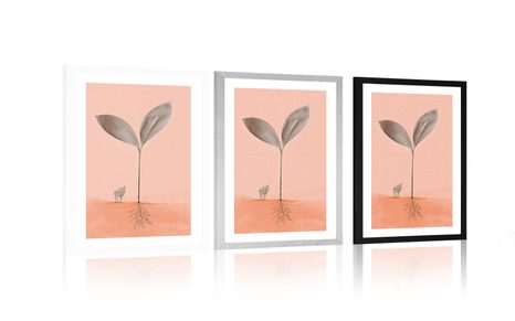 POSTER MIT PASSEPARTOUT BEDEUTUNG DER NATUR - MOTIVE AUS UNSERER WERKSTATT - POSTER