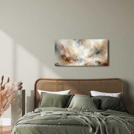 WANDBILD BEIGE ABSTRAKTE HARMONIE - ABSTRAKTE BILDER - BILDER