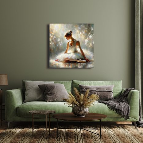 OBRAZ BALETKA VE SNOVÉM KLIDU - OBRAZY ŽENY - OBRAZY