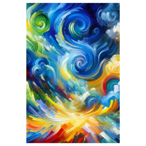 OBRAZ ABSTRAKTNÍ VÍŘENÍ BAREV - ABSTRAKTNÍ OBRAZY - OBRAZY