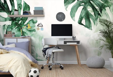 SELBSTKLEBENDE TAPETE RIESIGE BLÄTTER DER MONSTERA - SELBSTKLEBENDE TAPETEN - TAPETEN