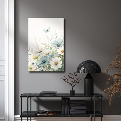 OBRAZ LUČNÍ KVĚTY S MOTÝLY - PICTURES FLOWERS - PICTURES