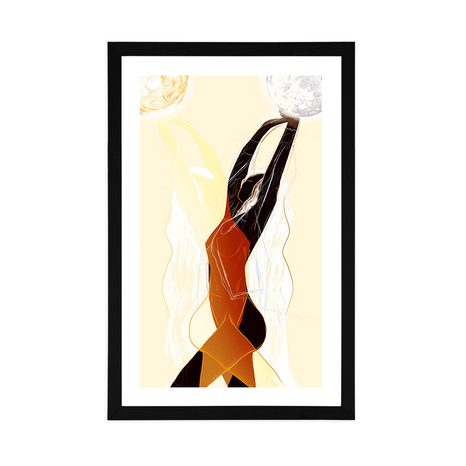 POSTER MIT PASSEPARTOUT BOHEMIENLEBEN DER FRAU - FRAUEN - POSTER