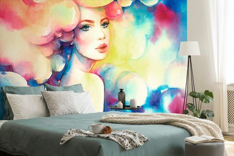 SELF ADHESIVE WALLPAPER WOMAN'S CHARM - SELF-ADHESIVE WALLPAPERS - WALLPAPERS