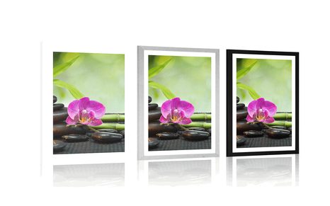 AFFICHE AVEC PASSE-PARTOUT – NATURE MORTE FENG SHUI - FENG SHUI - AFFICHES