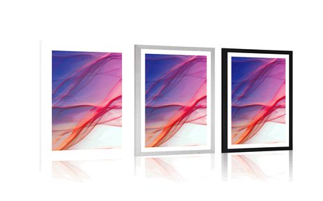 POSTER – ONDE ASTRATTE PIENE DI COLORI - ASTRATTO E MODELLATO - POSTER