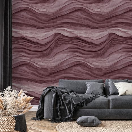 TAPETE GEWELLTE BRAUNE TEXTUREN - GEMUSTERTE TAPETEN - TAPETEN