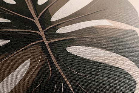 WANDBILD ABSTRAKTE BOTANISCHE FORMEN MONSTERA - WANDBILDER ABSTRAKTE FORMEN - BILDER