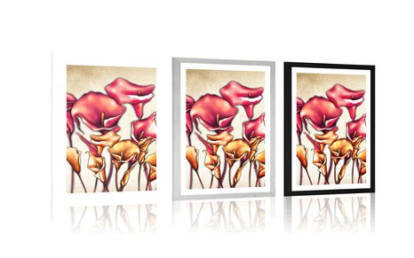 POSTER – FIORI ROSSI DI CALLA - FIORI - POSTER