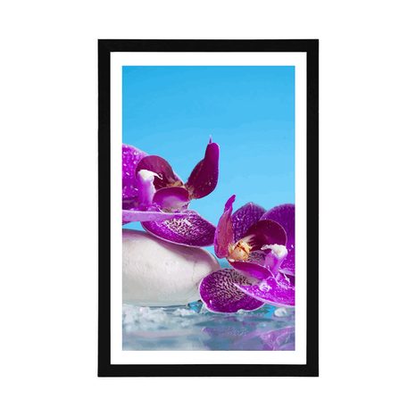 PLAKAT S PASPARTUJEM WELLNESS TIHOŽITJE - FENG SHUI - PLAKATI