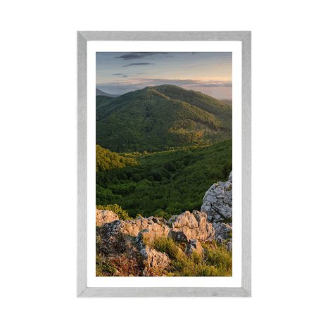 POSTER WITH MOUNT NATURE BATHED IN THE SUN - NATURE - POSTERS